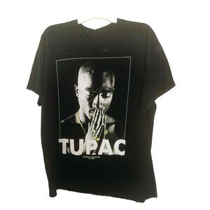 2Pac Tupac Shakur Memorial Praying 71 Mens XL T-Shirt Short Sleeve Rap Hip Hop